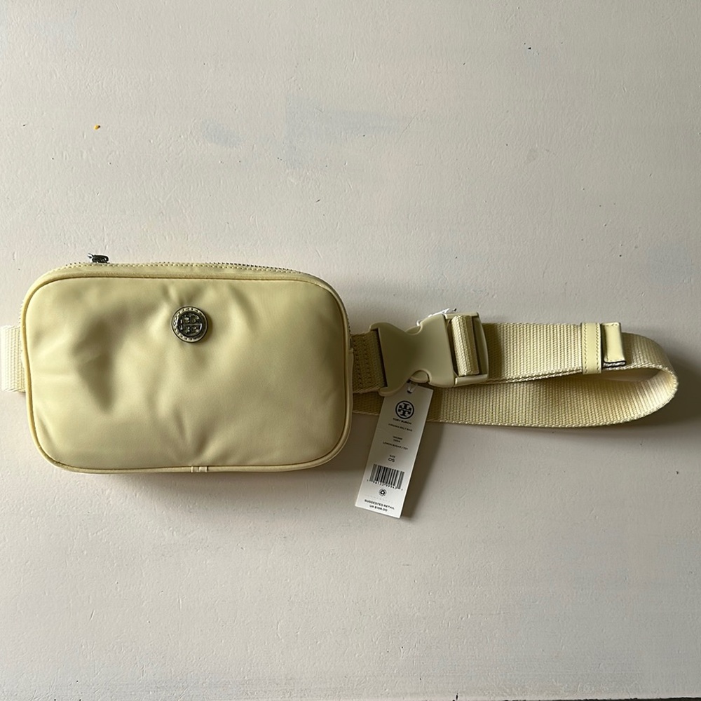 Tory Burch Virginia Belt Bag Lemon Sugar